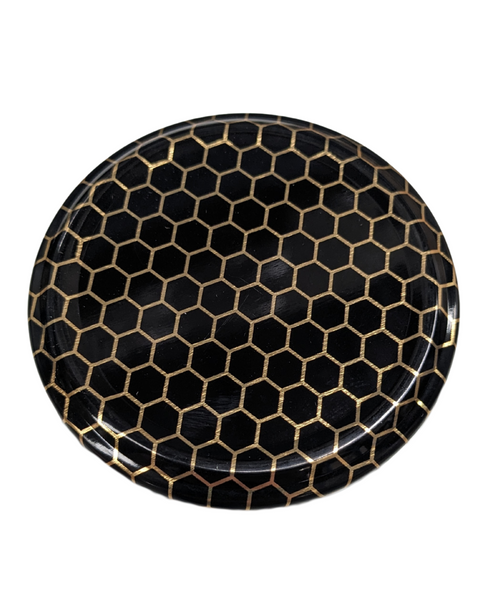 72 x 380ml (500g honey) Hexagon Glass Jar With Metal Twist Lid - Carton of 72