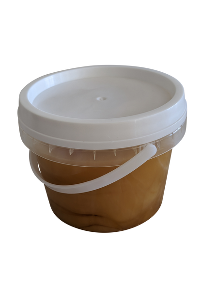 Carton of 100 - 840ml / 1kg Plastic Honey Pail Bucket Containers