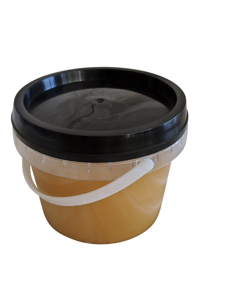 Carton of 100 - 840ml / 1kg Plastic Honey Pail Bucket Containers