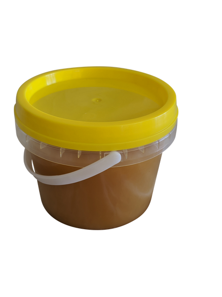 Carton of 100 - 840ml / 1kg Plastic Honey Pail Bucket Containers