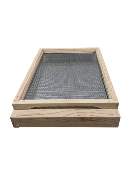 10 Frame Beehive Base - Mesh Vented Bottom Board With Drawer Trap