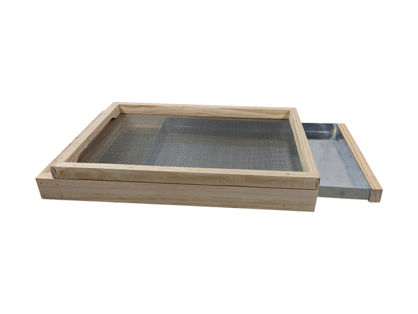16 Frame Double Beehive Kit With Mesh Screen Base - Includes Frames