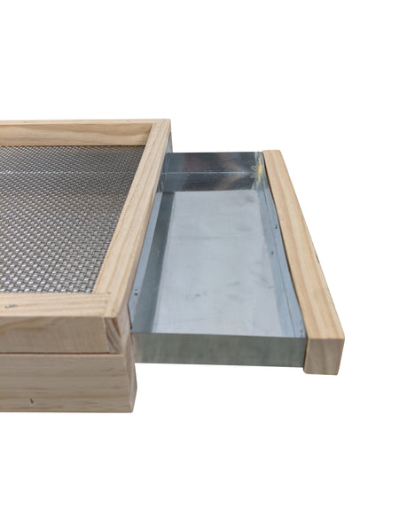 8 Frame Beehive Base - Mesh Vented Bottom Board With Drawer Trap