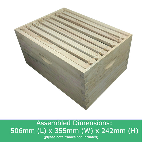 8 Frame Full Depth Deep Super Box - Flat Pack - Dovetail Joints