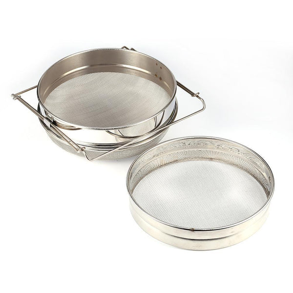 Stainless Steel Double Honey Strainer