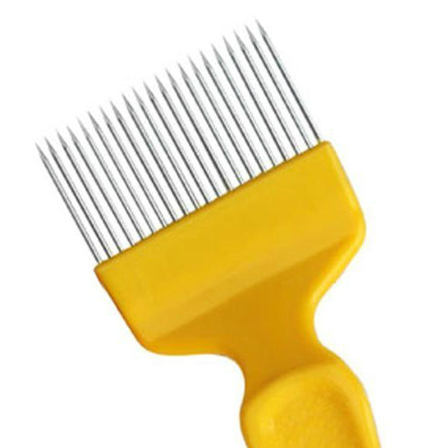 Plastic uncapping fork