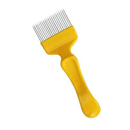 Plastic uncapping fork