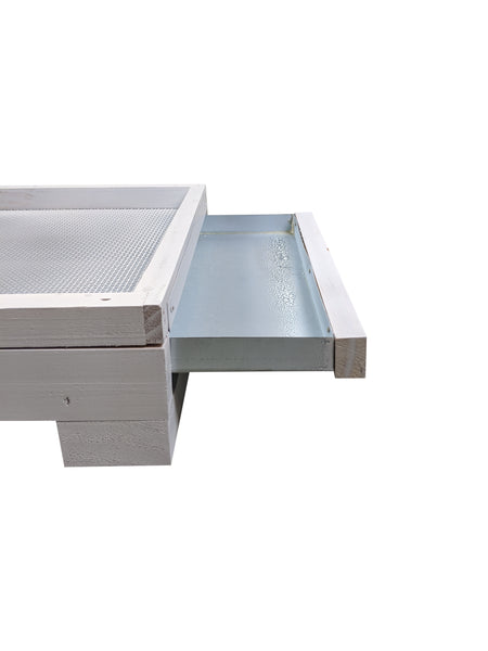 8 Frame Beehive Base - Mesh Vented Bottom Board With Drawer Trap