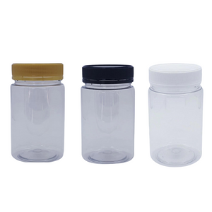 Round Plastic PET Honey Jars - 357ml (500g Honey) 