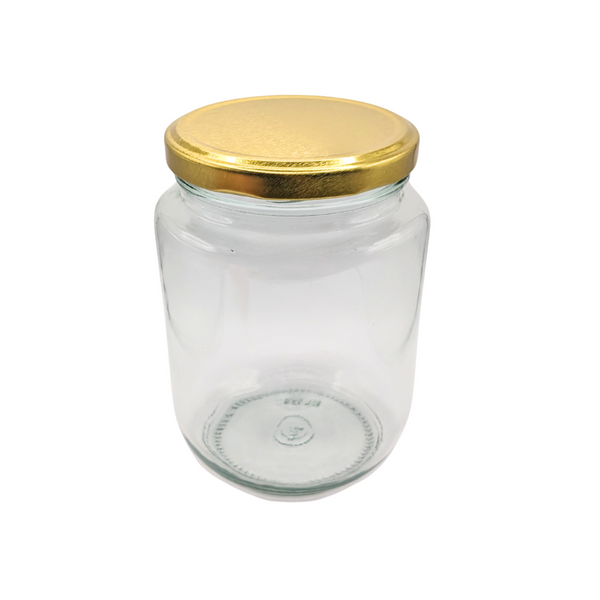 730ml 1kg honey round glass jars wholesale large gold lid