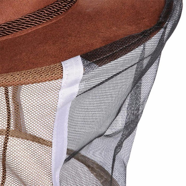 Cowboy style beekeeping veil hat mosquito insect