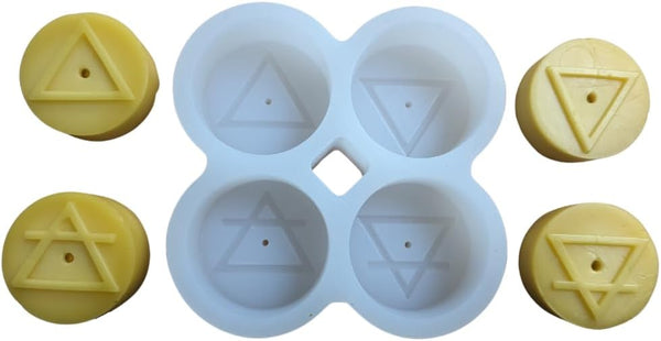 Elements Tealight Candle Molds Fire, Air, Earth, & Water