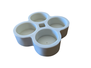 Silicone Tealight Candle Mold - Makes 4 x Tea Light Candles