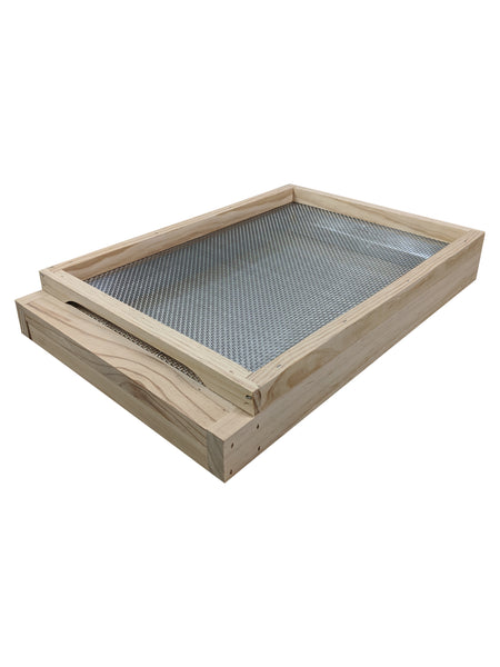 Beehive Beekeeping  base with stainless steel screen mesh trap