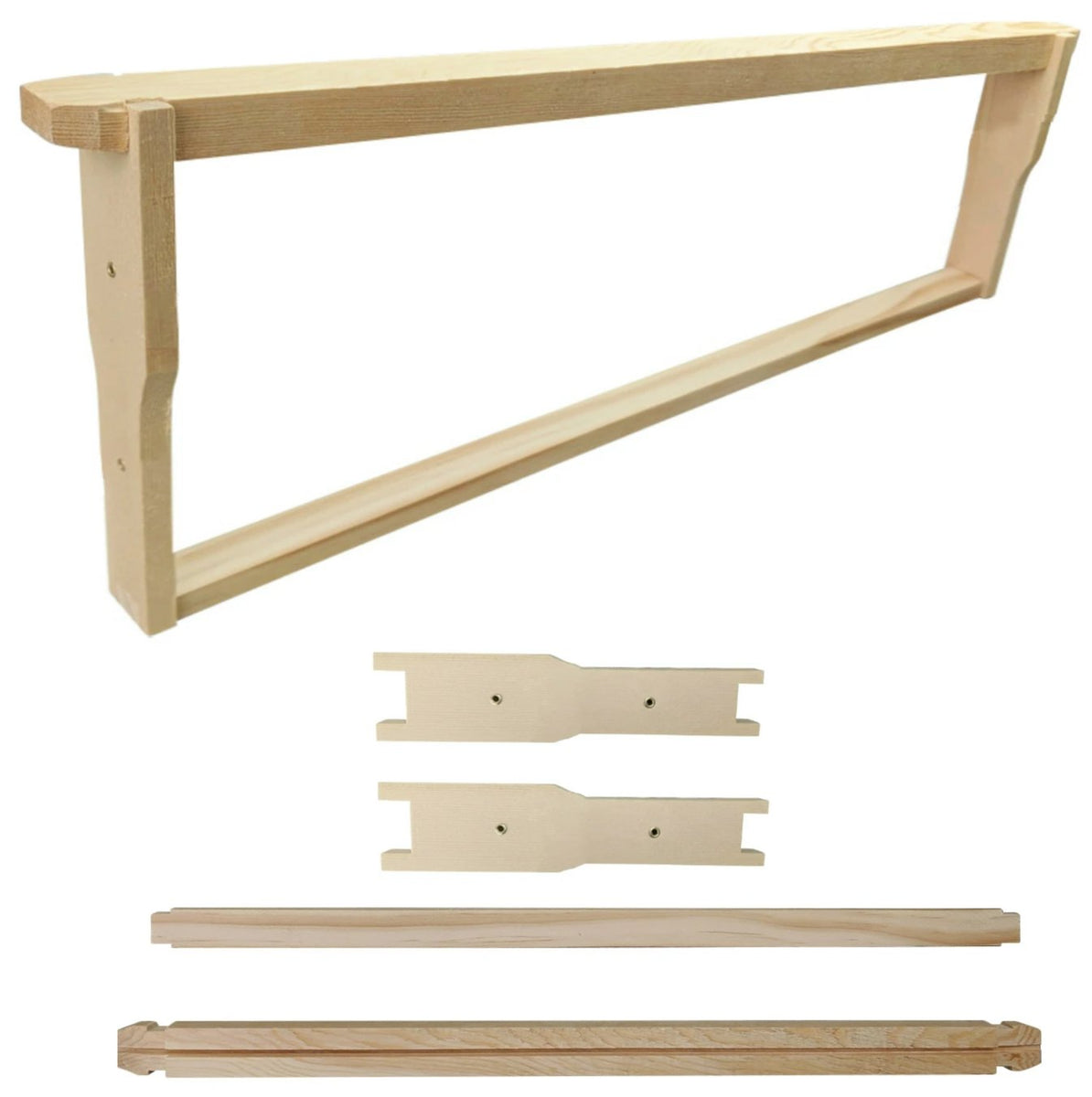 100 Pack - Ideal Size NZ Pine Timber Frames - Eyelets Installed Flat B ...
