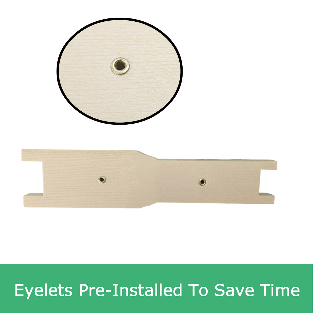 100 Pack - Ideal Size NZ Pine Timber Frames - Eyelets Installed Flat B ...