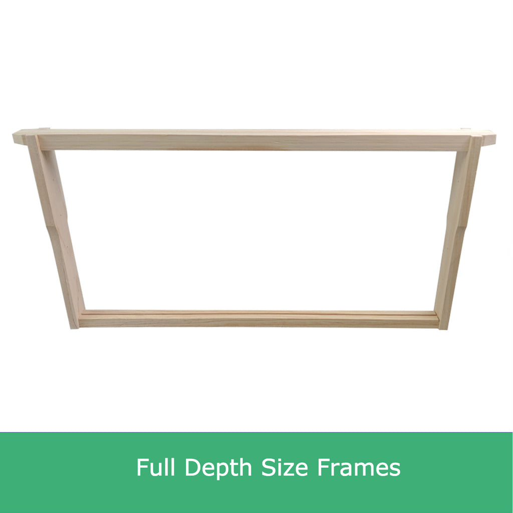 Grooved Bee Frame Commercial Grade Full Depth Timber Beekeeping Frames - Unassembled - G ...