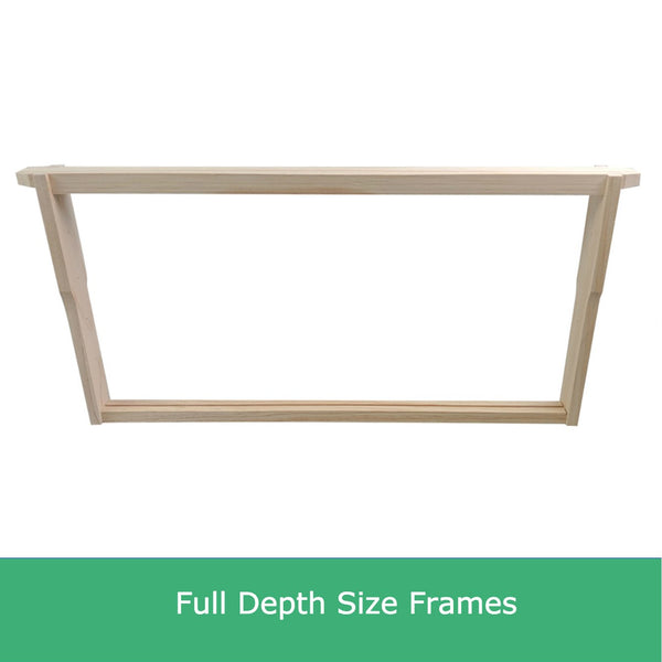 Premium Grade Full Depth Timber Beekeeping Frames - Unassembled - Grooved Top/Bottom Bar