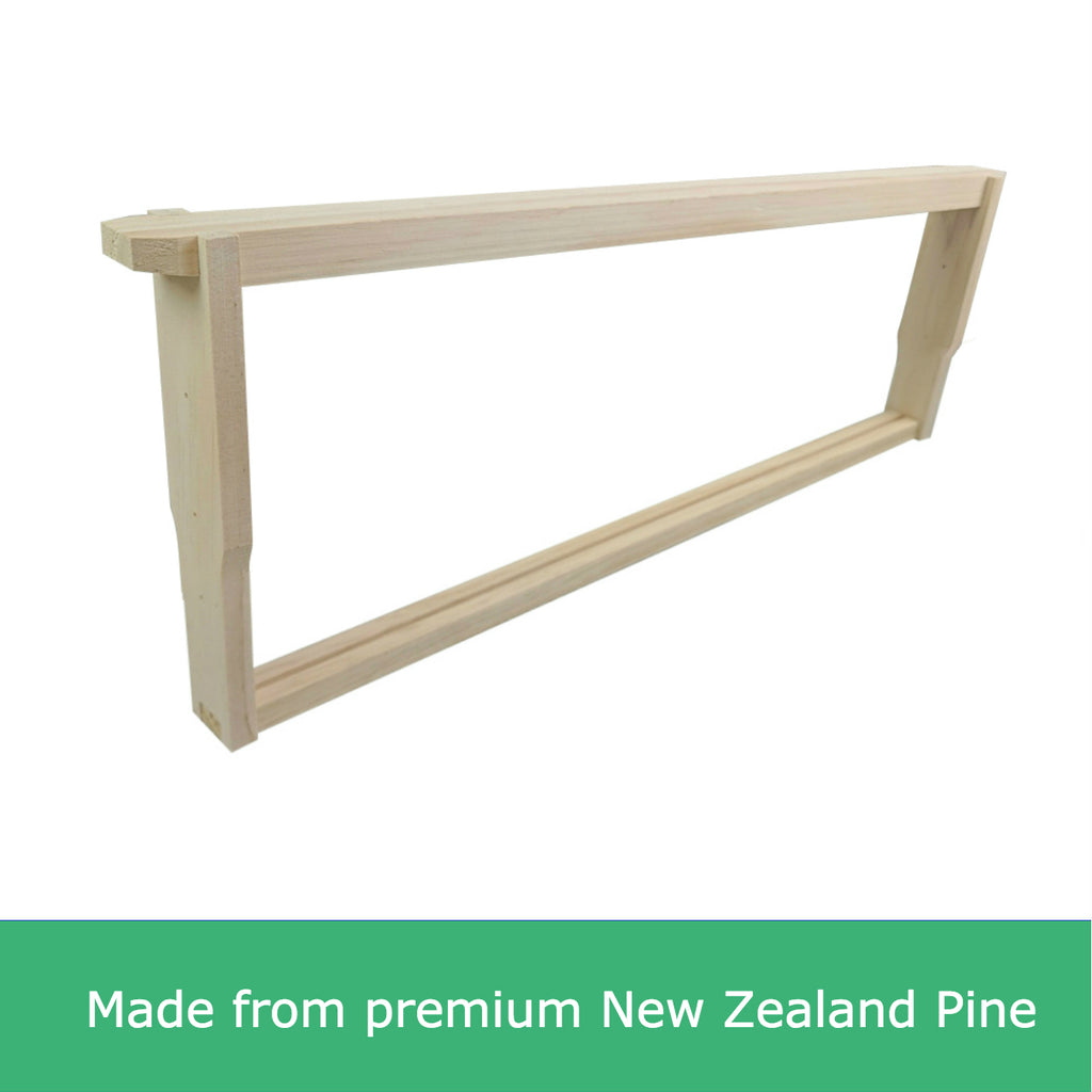 Grooved Bee Frame WSP Size NZ Pine Timber Frames - Grooved Top and Bottom Bars – The Bee ...